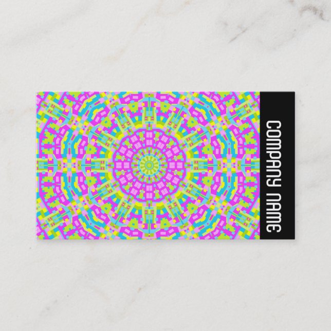 Carte De Visite Bande latérale - Kaleidoscope coloré 01 (Devant)