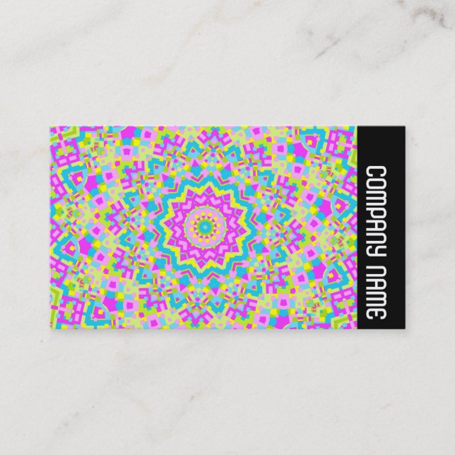 Carte De Visite Bande latérale - Kaleidoscope coloré 04 (Devant)