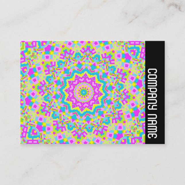 Carte De Visite Bande latérale - Kaleidoscope coloré 04 (Devant)
