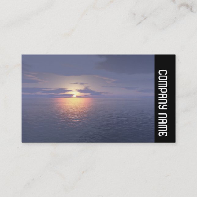 Carte De Visite Bande latérale - lever/coucher de soleil (Devant)