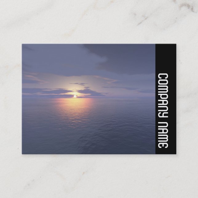 Carte De Visite Bande latérale - lever/coucher de soleil (Devant)
