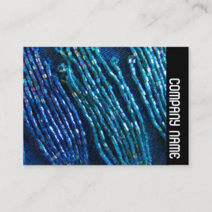 Carte De Visite Bande latérale - Tresses en perle