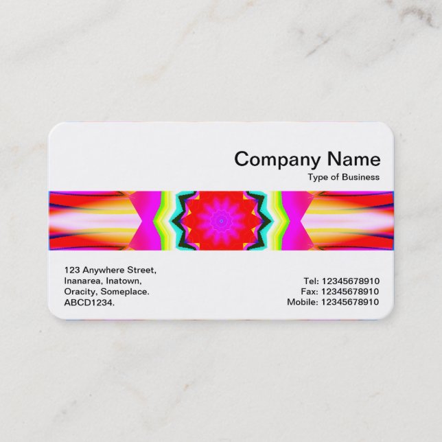 Carte De Visite Bande moyenne - Kaliedoscopic 04 (Devant)