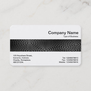 Carte De Visite Bande moyenne - Pluie électrique gris foncé