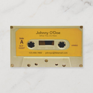 Carte De Visite Bande orange