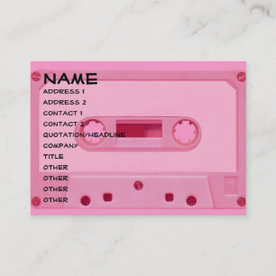 Carte De Visite Bande rose de mélange
