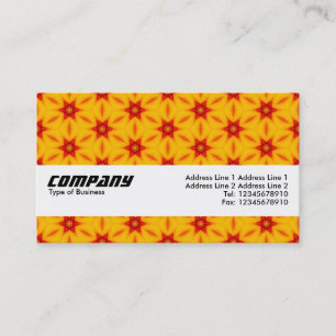 Carte De Visite Bande Texture - Orange Terrazzo Motif 05