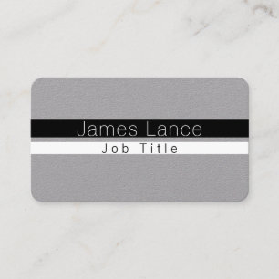 Carte De Visite Bandes cool minimes en noir et blanc