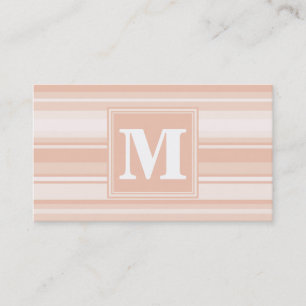 Carte De Visite Bandes de pêche monogramme