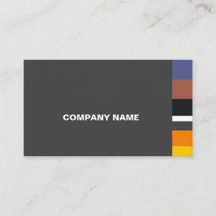 Carte De Visite Bandes Latérales Classiques Multicolores
