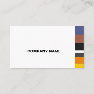 Carte De Visite Bandes Latérales Classiques Multicolores