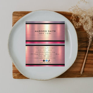 Carte de visite Banding Or Métal Brossé ID801