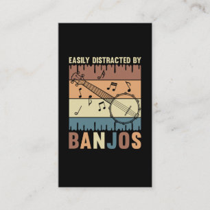 Carte De Visite Banjo Player Folk Country Music Lover