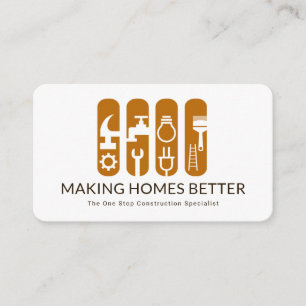 Carte De Visite Bannière des outils de bricolage de construction