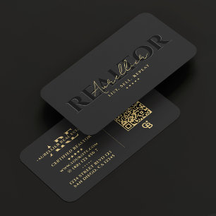 Carte De Visite Banquier immobilier Immobilier Gris moderne