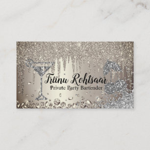 Carte De Visite Bar-Bar De Fête Privée Boissons De Restauration