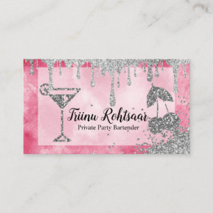 Carte De Visite Bar-Bar De Fête Privée Boissons De Restauration