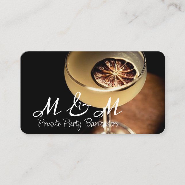 Carte De Visite Bar De Fête Privé Pour Votre Événement Spécial (Devant)