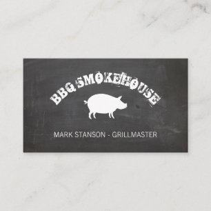 Carte De Visite Barbecue / Cochon / Arrière - plan de la calque