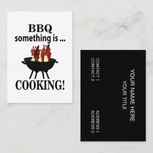Carte De Visite Barbecue Cuisinier Chef BBQ