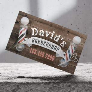 Carte De Visite Barber Barbershop Hair Stylo Coiffeur Vintage