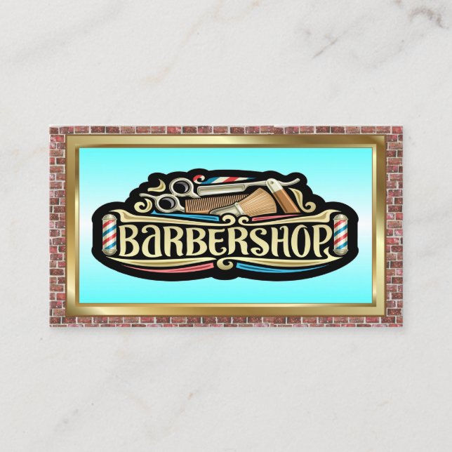 Carte De Visite Barber Shop (Devant)