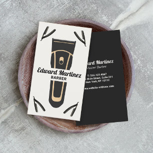 Carte De Visite Barber Shop Clipper Électrique, Razor