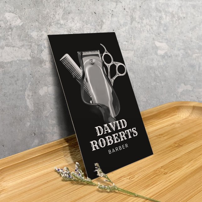 Carte De Visite Barber Shopping Coiffeur professionnel Barbershop (Créateur téléchargé)