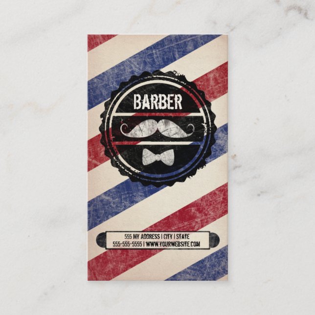 Carte de visite Barbershop (Devant)
