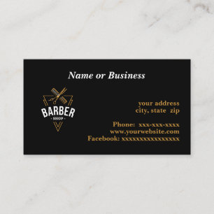Carte De Visite Barbershop