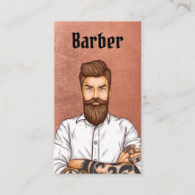 Barbershop Cuivre Vintage Beard Homme Avatar uniqu