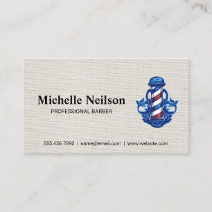 Carte De Visite Barbershop   Logo du pôle en barbre