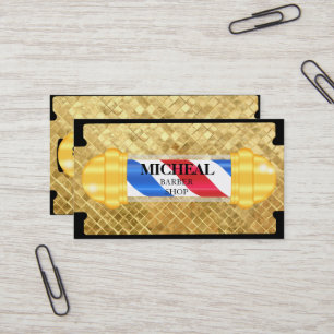 Carte De Visite Barbier lame or Razor simple