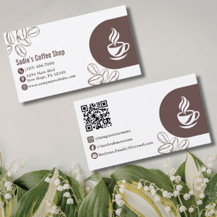 Carte De Visite Barista de salon de café professionnel personnalis