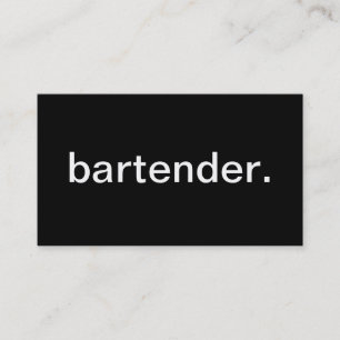 Carte De Visite Barman