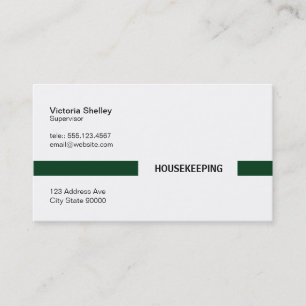 Carte De Visite Barre de titre (Vert profond)