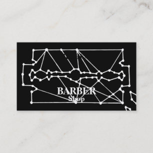 Carte De Visite Barre lame simple en azur