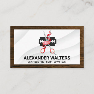 Carte De Visite Barre Outils Bois Bordure