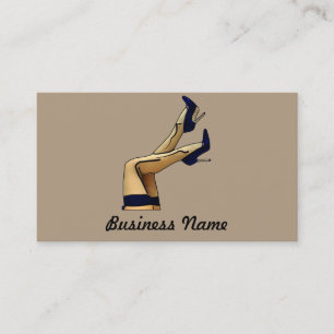 Carte De Visite Bas et talons stylets bleus