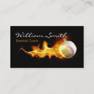 Carte De Visite Base-ball Coach Business Card