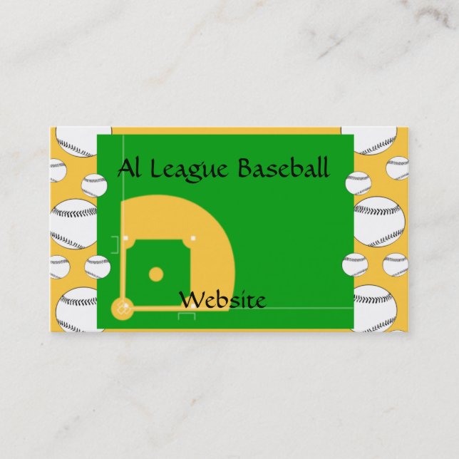 Carte De Visite Baseball (Devant)