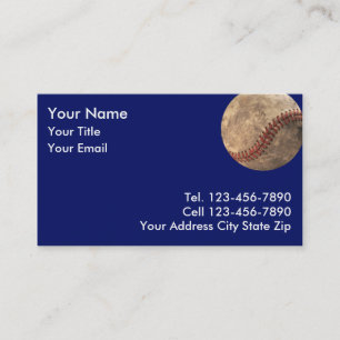 Carte de visite baseball