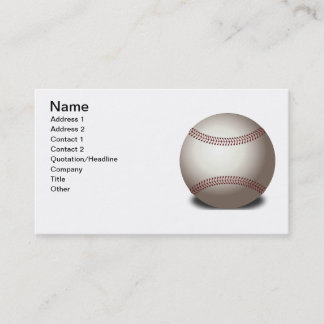 Carte De Visite Baseball