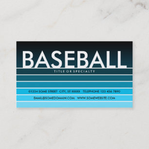Carte De Visite BASEBALL aqua swatch