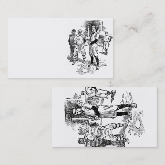 Carte De Visite Baseball : Joueurs (Devant / Derrière)