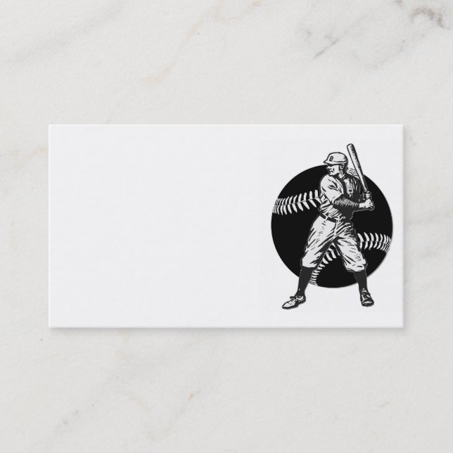 Carte De Visite Baseball : Vintage (Devant)