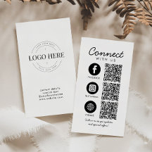 Basic Connect Us QR Code Website Social Media