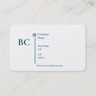 Carte De Visite Basic white Template Business Card  homes