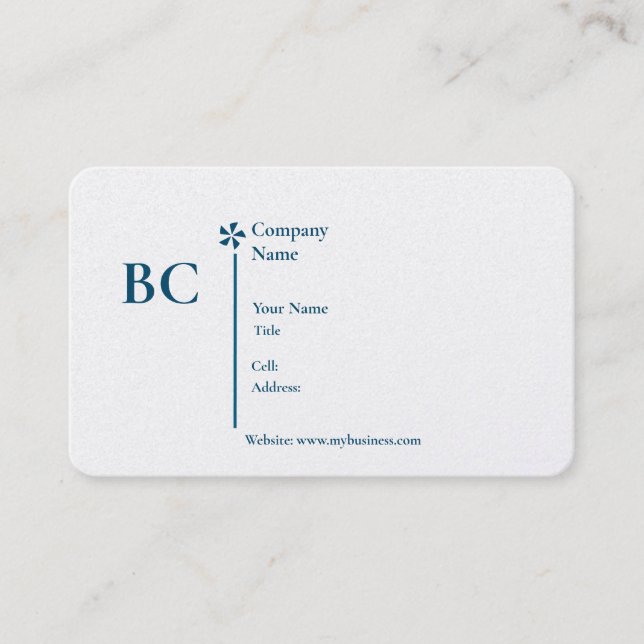 Carte De Visite Basic white Template Business Card  homes (Devant)