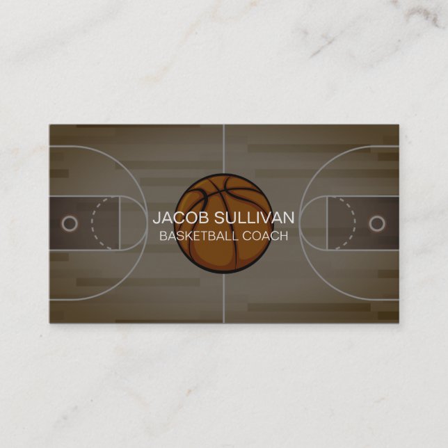 Carte De Visite Basket-ball entraîneur Scoutisme professionnel Spo (Devant)